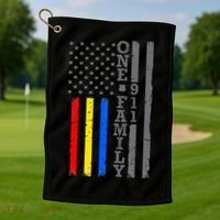 Fire Police Dispatcher 911 Emergency Services Golf Towel thumb 1