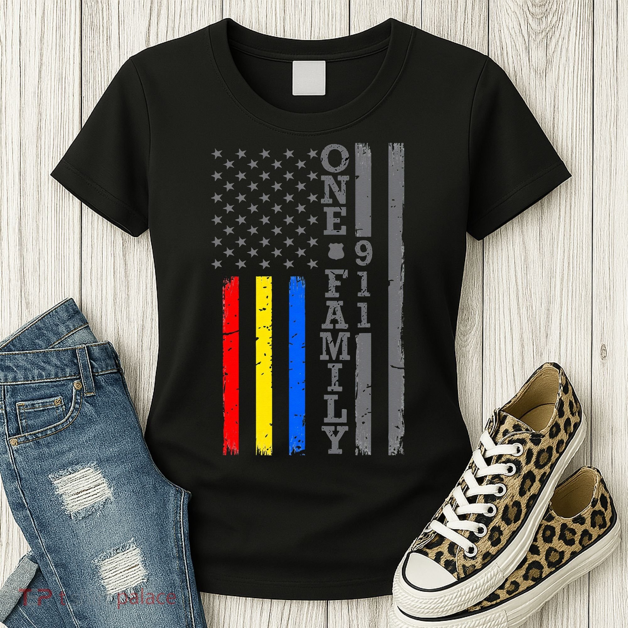 Fire Police Dispatcher 911 Emergency Services Women's T-Shirt
