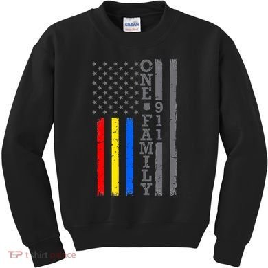 Fire Police Dispatcher 911 Emergency Services Kids Sweatshirt