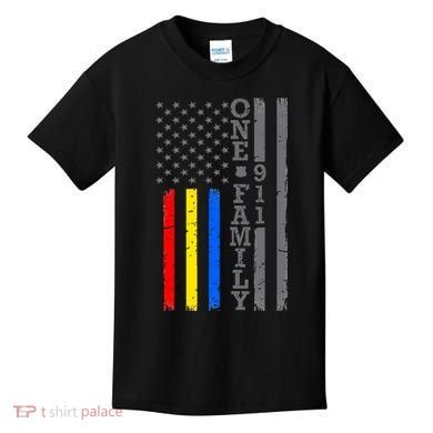 Fire Police Dispatcher 911 Emergency Services Kids T-Shirt