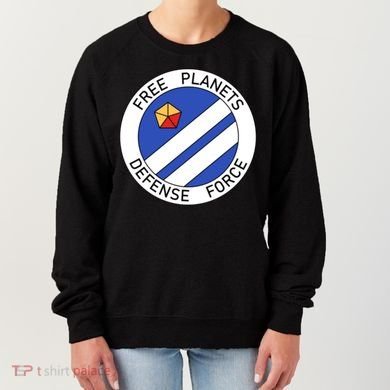 Free Planets Defense Force Insignia Corner Print Women's Sweatshirt