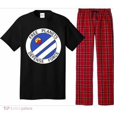 Free Planets Defense Force Insignia Corner Print Pajama Set