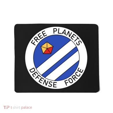 Free Planets Defense Force Insignia Corner Print Mousepad