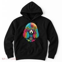 Funny Poodle Dog Miniature Poodle Toy Poodle Hippie Hoodie thumb 0