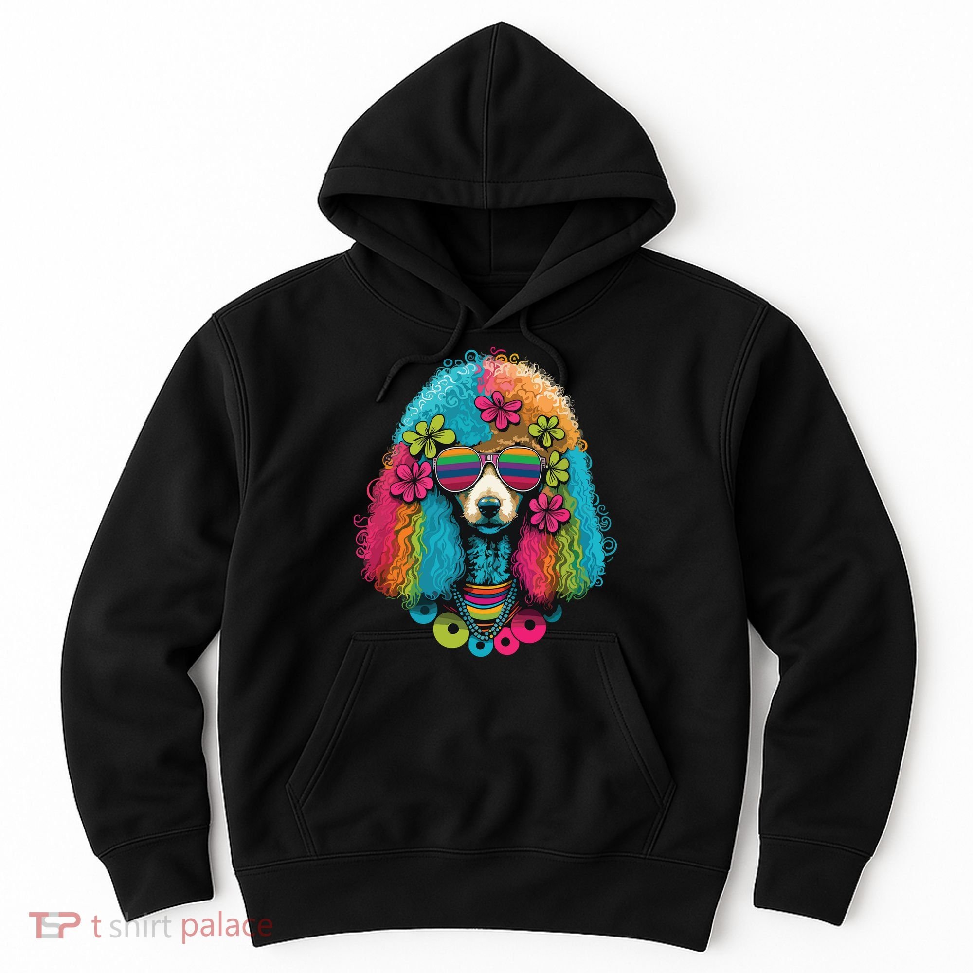 Funny Poodle Dog Miniature Poodle Toy Poodle Hippie Hoodie