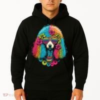 Funny Poodle Dog Miniature Poodle Toy Poodle Hippie Hoodie thumb 2