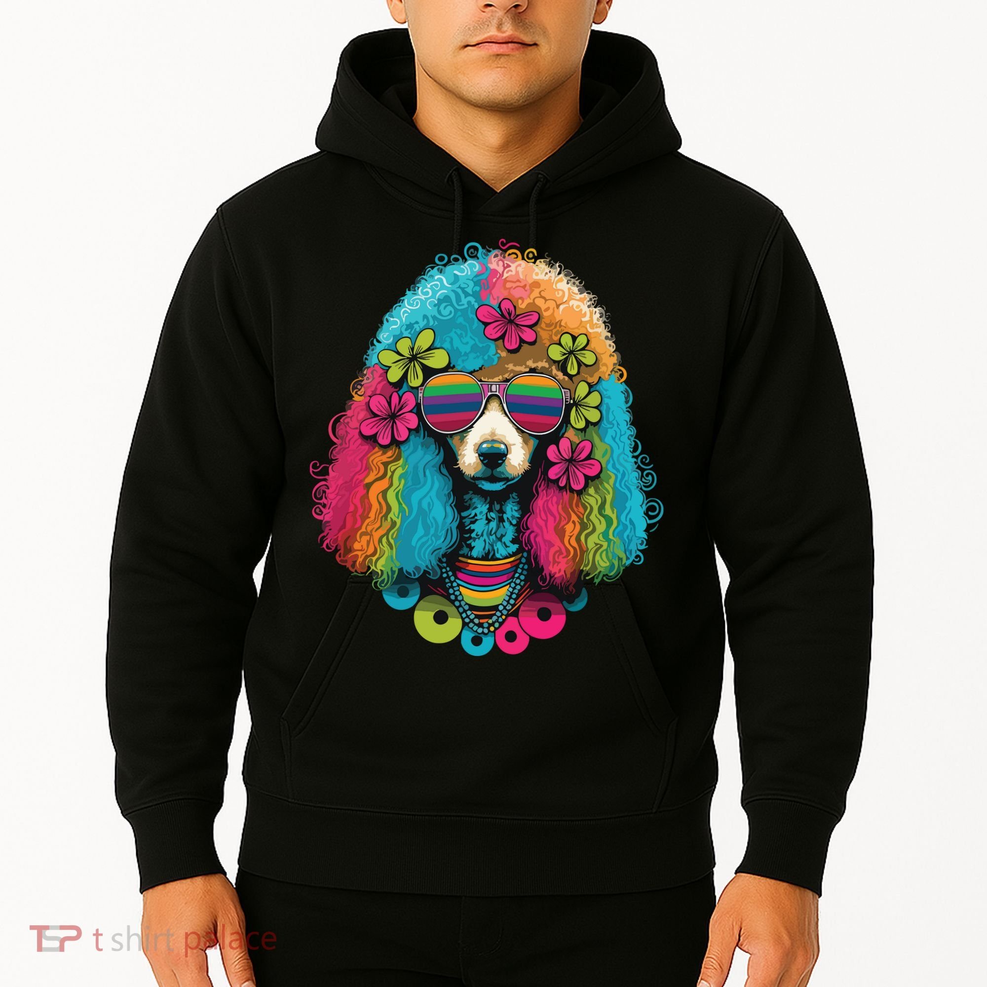 Funny Poodle Dog Miniature Poodle Toy Poodle Hippie Hoodie