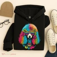 Funny Poodle Dog Miniature Poodle Toy Poodle Hippie Hoodie thumb 4