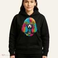 Funny Poodle Dog Miniature Poodle Toy Poodle Hippie Hoodie thumb 5