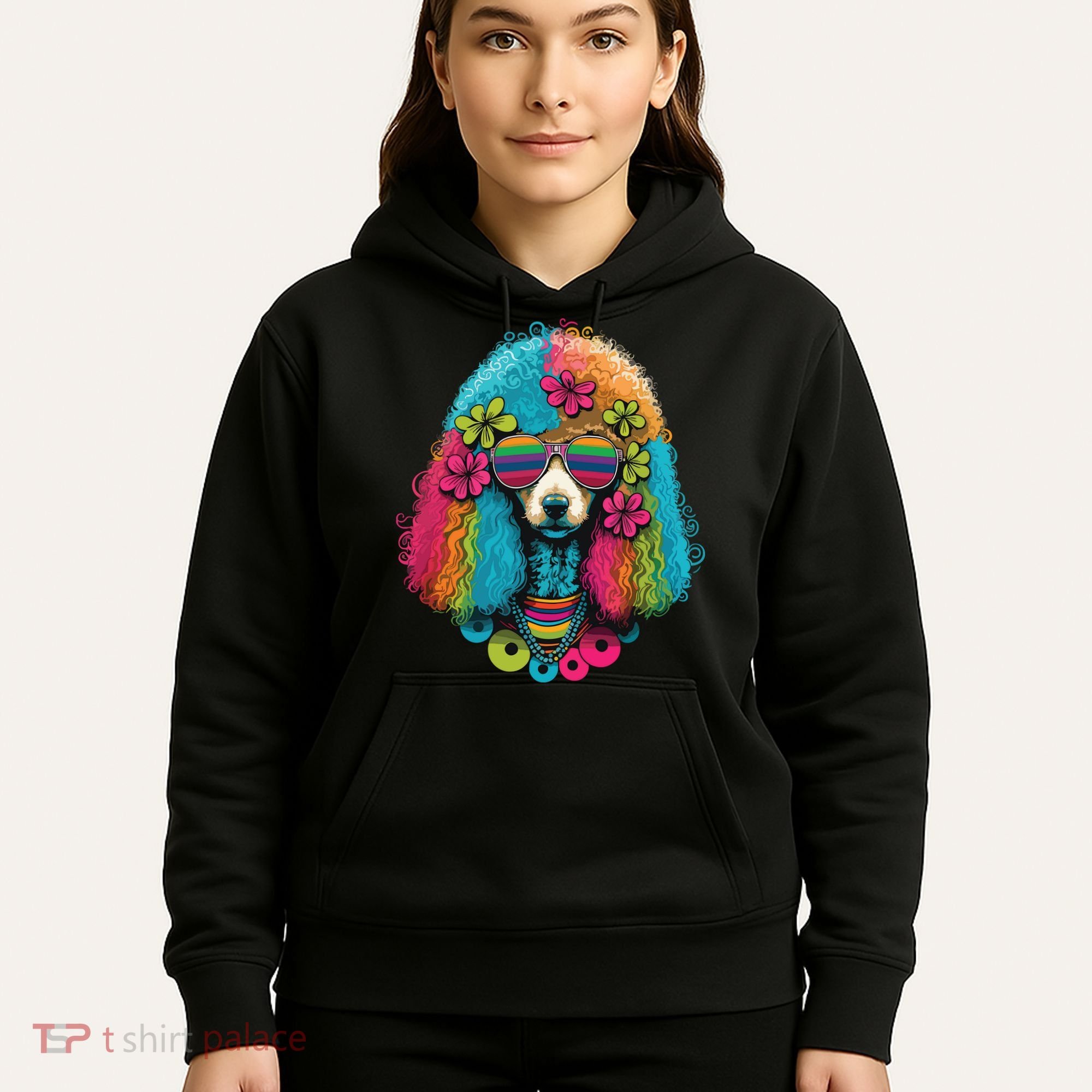 Funny Poodle Dog Miniature Poodle Toy Poodle Hippie Hoodie