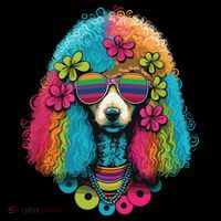 Funny Poodle Dog Miniature Poodle Toy Poodle Hippie Coffee Mug thumb 5