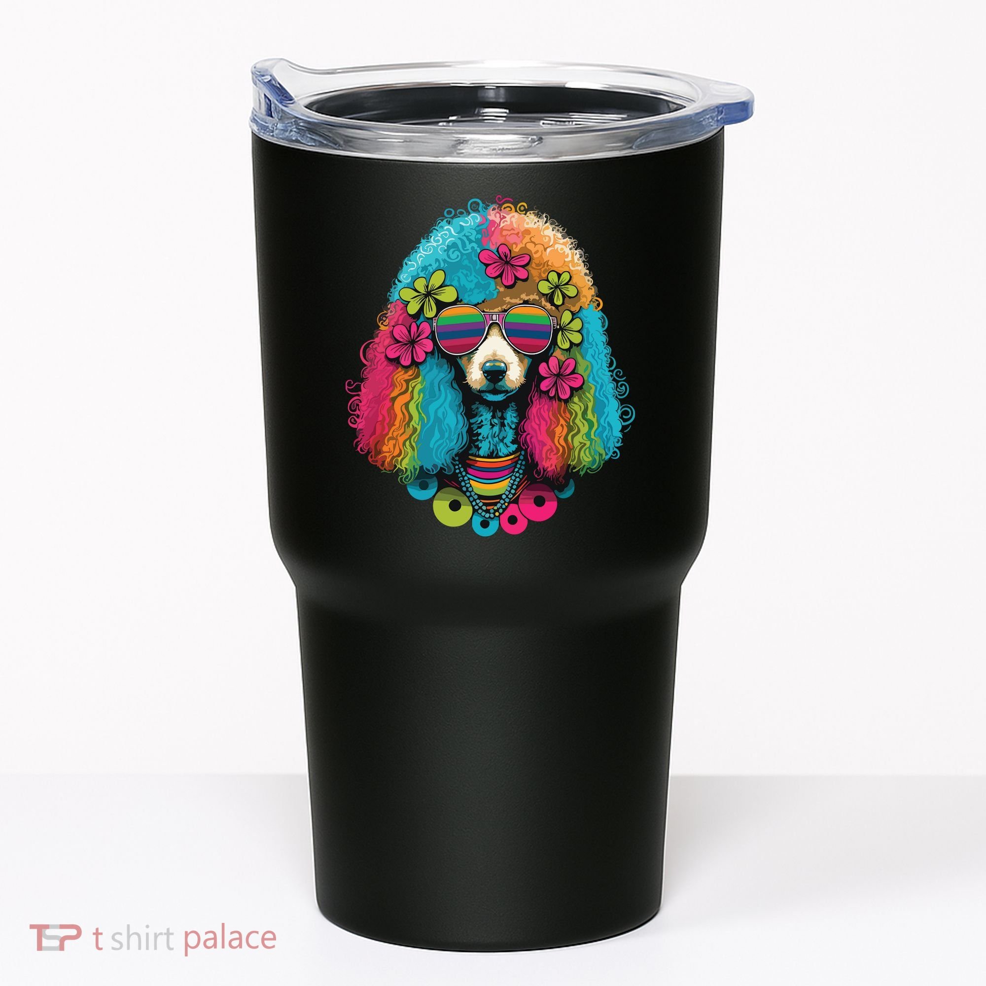Funny Poodle Dog Miniature Poodle Toy Poodle Hippie Tumbler