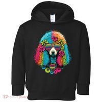 Funny Poodle Dog Miniature Poodle Toy Poodle Hippie Toddler Hoodie thumb 0
