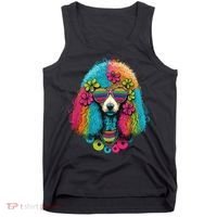 Funny Poodle Dog Miniature Poodle Toy Poodle Hippie Tank Top thumb 0