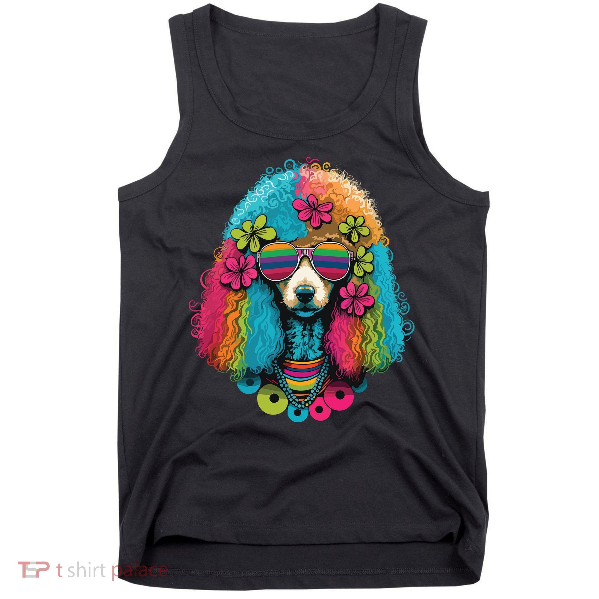 Funny Poodle Dog Miniature Poodle Toy Poodle Hippie Tank Top