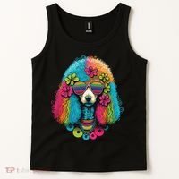 Funny Poodle Dog Miniature Poodle Toy Poodle Hippie Tank Top thumb 2