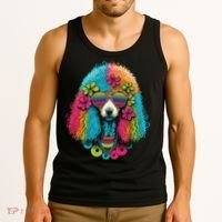 Funny Poodle Dog Miniature Poodle Toy Poodle Hippie Tank Top thumb 3