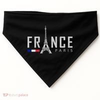 France Paris Eiffel Tower USA-Made Doggie Bandana thumb 0