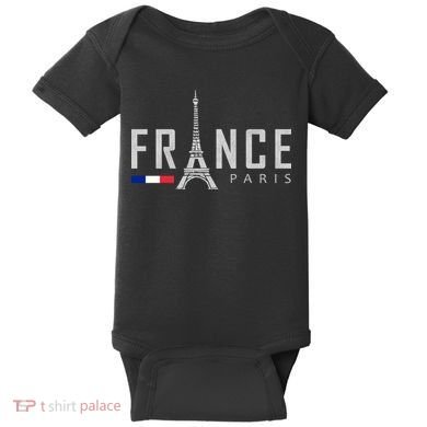 France Paris Eiffel Tower Baby Bodysuit