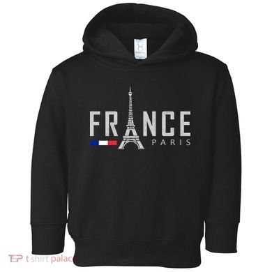 France Paris Eiffel Tower Toddler Hoodie
