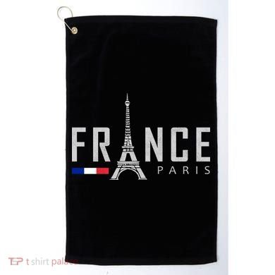 France Paris Eiffel Tower Golf Towel