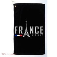 France Paris Eiffel Tower Golf Towel thumb 0