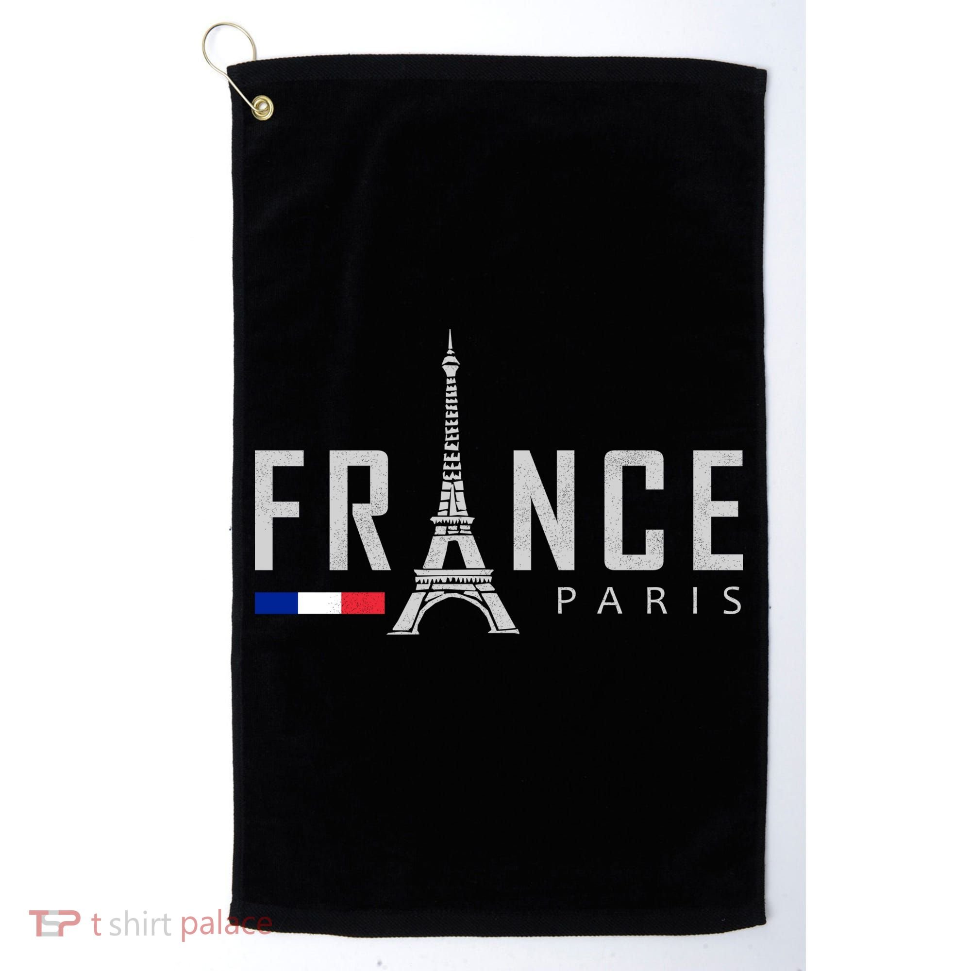 France Paris Eiffel Tower Golf Towel