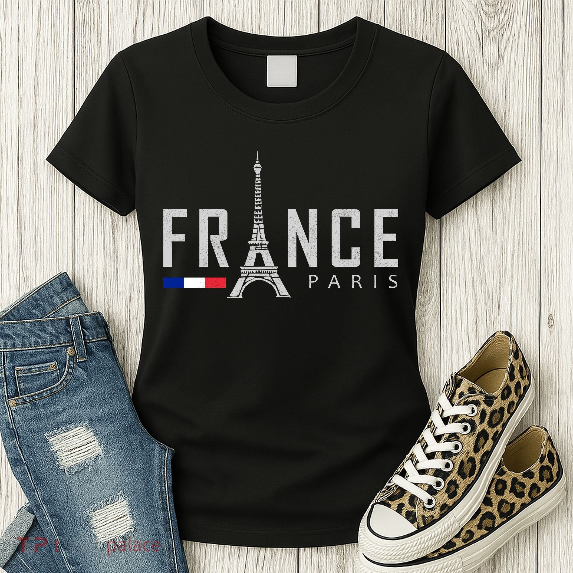 France Paris Eiffel Tower Women's T-Shirt