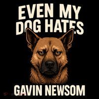 Funny Political: Even My Dog Hates Gavin Newsom Coffee Mug thumb 5