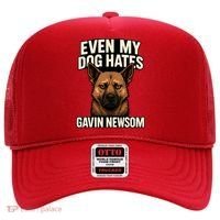 Funny Political: Even My Dog Hates Gavin Newsom Hat thumb 0