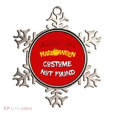 Funny Pumpkin Error 404 Costume Not Found Halloween Ornament