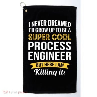 Funny Process Engineer Appreciation Funny Gift Golf Towel