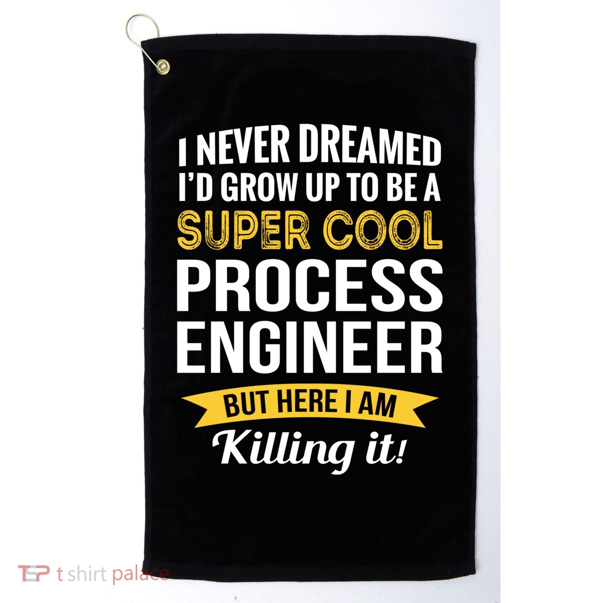 Funny Process Engineer Appreciation Funny Gift Golf Towel