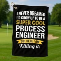 Funny Process Engineer Appreciation Funny Gift Golf Towel thumb 1