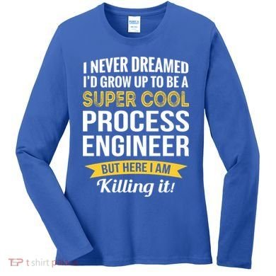 Funny Process Engineer Appreciation Funny Gift Women's Long Sleeve Shirt