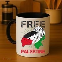 Free Palestine End War Support Palestine Coffee Mug thumb 4