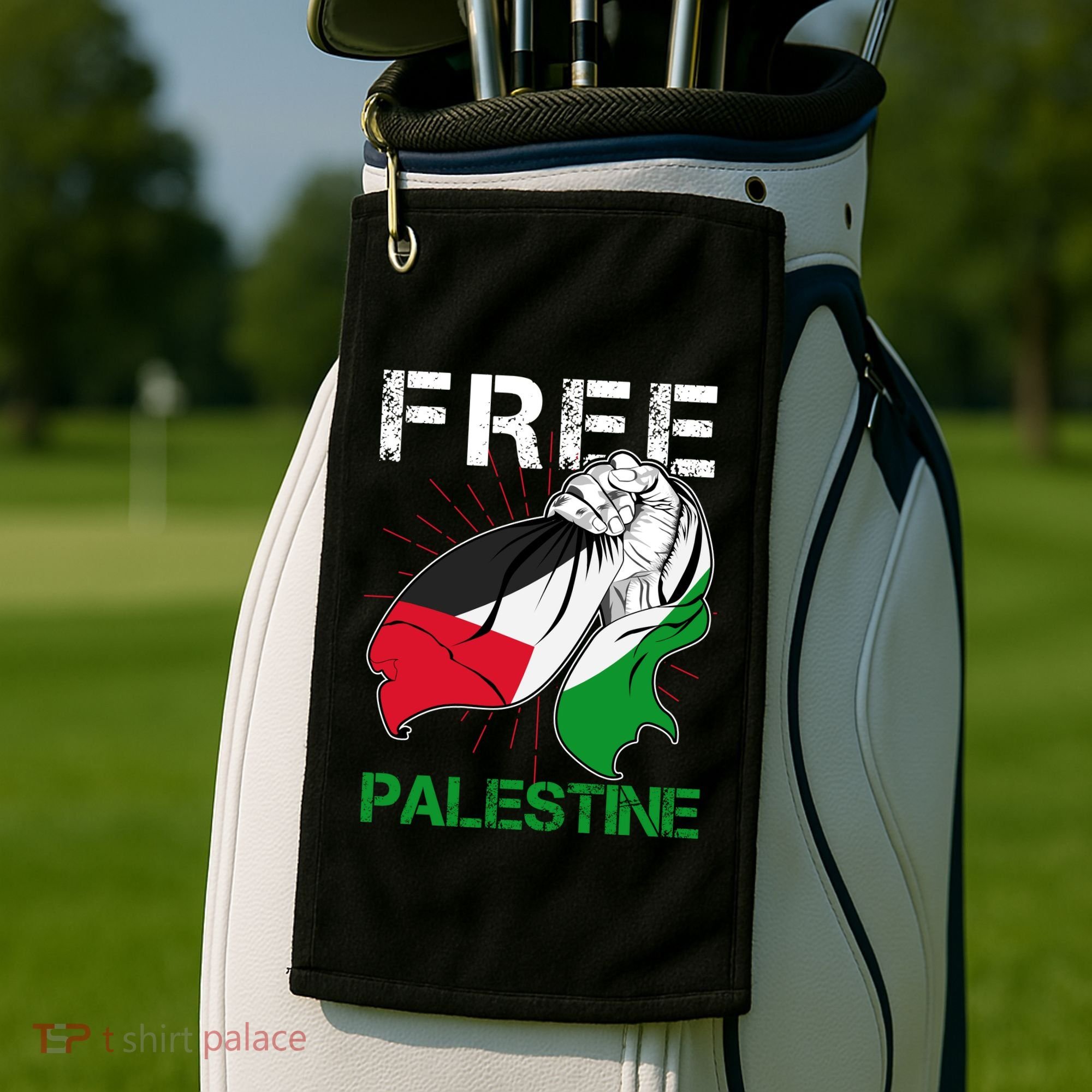 Free Palestine End War Support Palestine Golf Towel