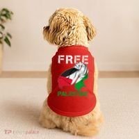 Free Palestine End War Support Palestine Doggie Tank thumb 2
