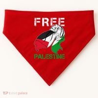 Free Palestine End War Support Palestine USA-Made Doggie Bandana thumb 0