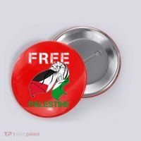Free Palestine End War Support Palestine Button thumb 0