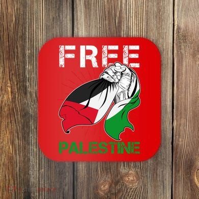 Free Palestine End War Support Palestine Coaster