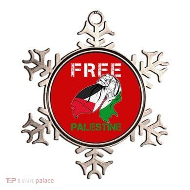 Free Palestine End War Support Palestine Ornament