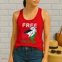 Free Palestine End War Support Palestine Women's Tank Top thumb 2