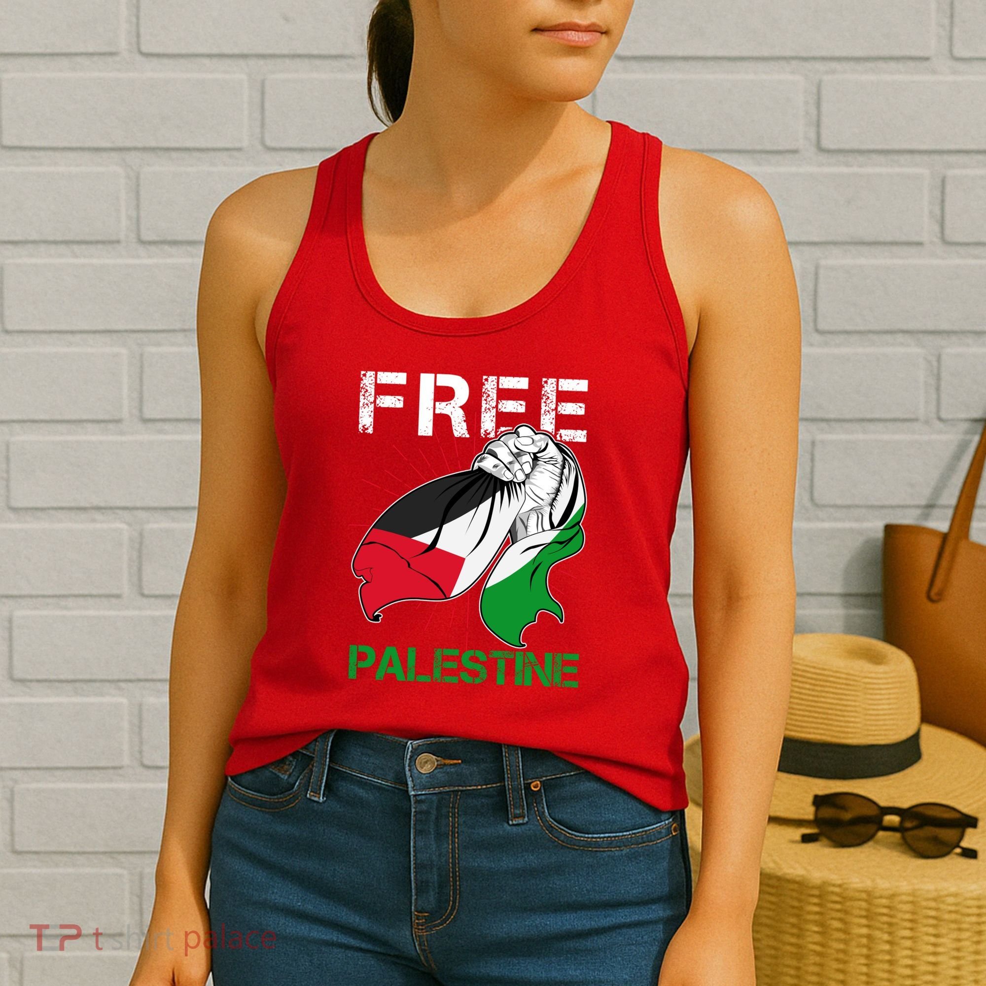 Free Palestine End War Support Palestine Women's Tank Top
