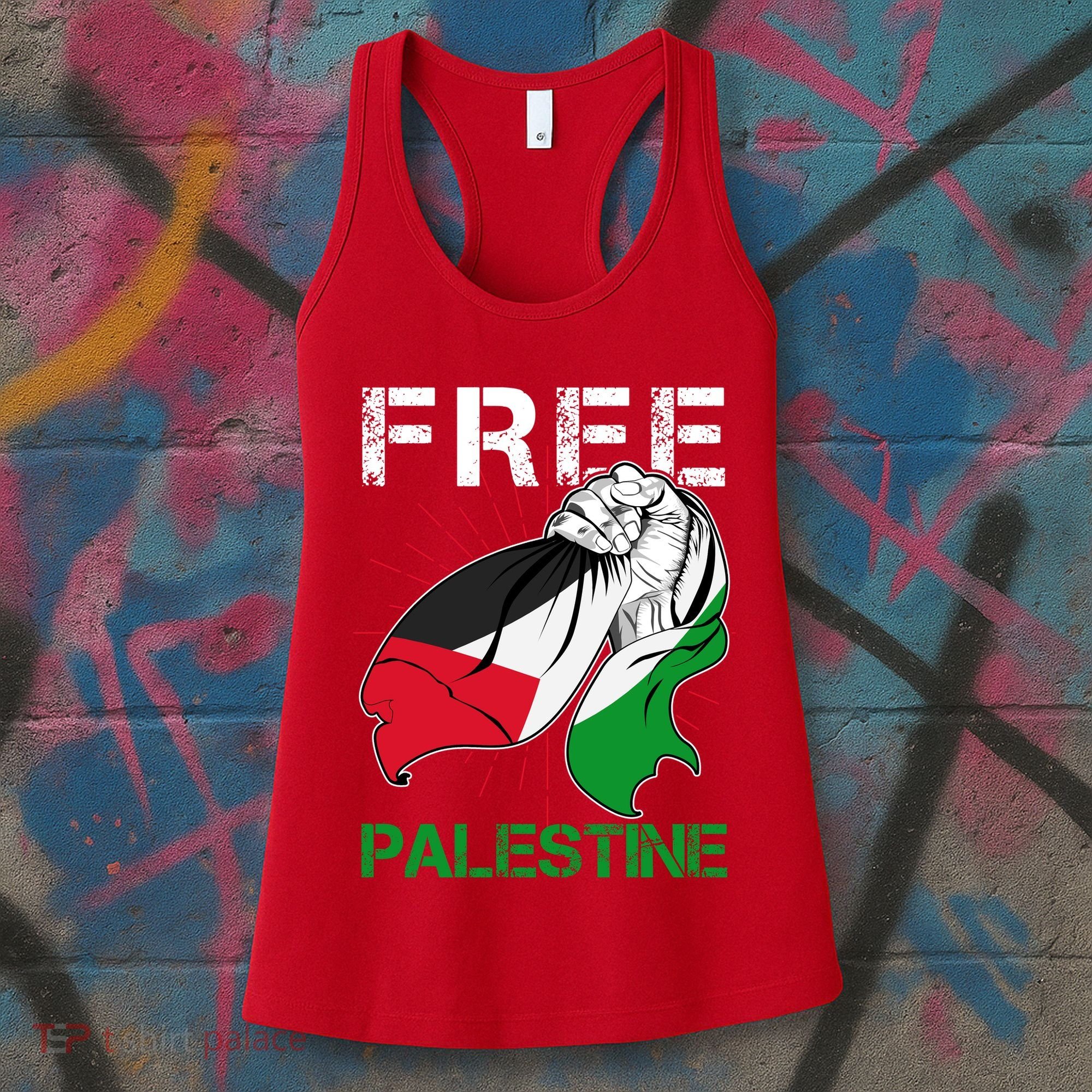 Free Palestine End War Support Palestine Women's Tank Top