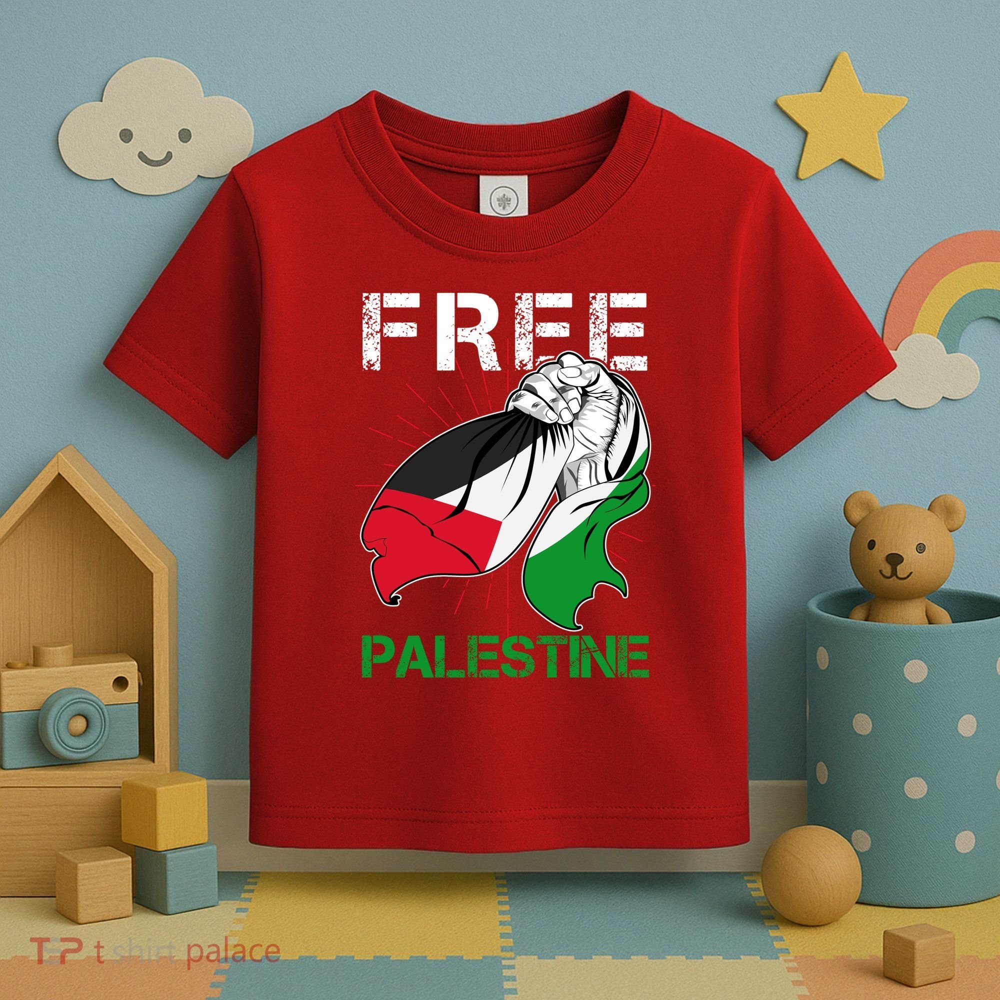 Free Palestine End War Support Palestine Toddler T-Shirt