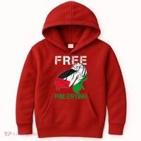 Free Palestine End War Support Palestine Kids Hoodie thumb 0