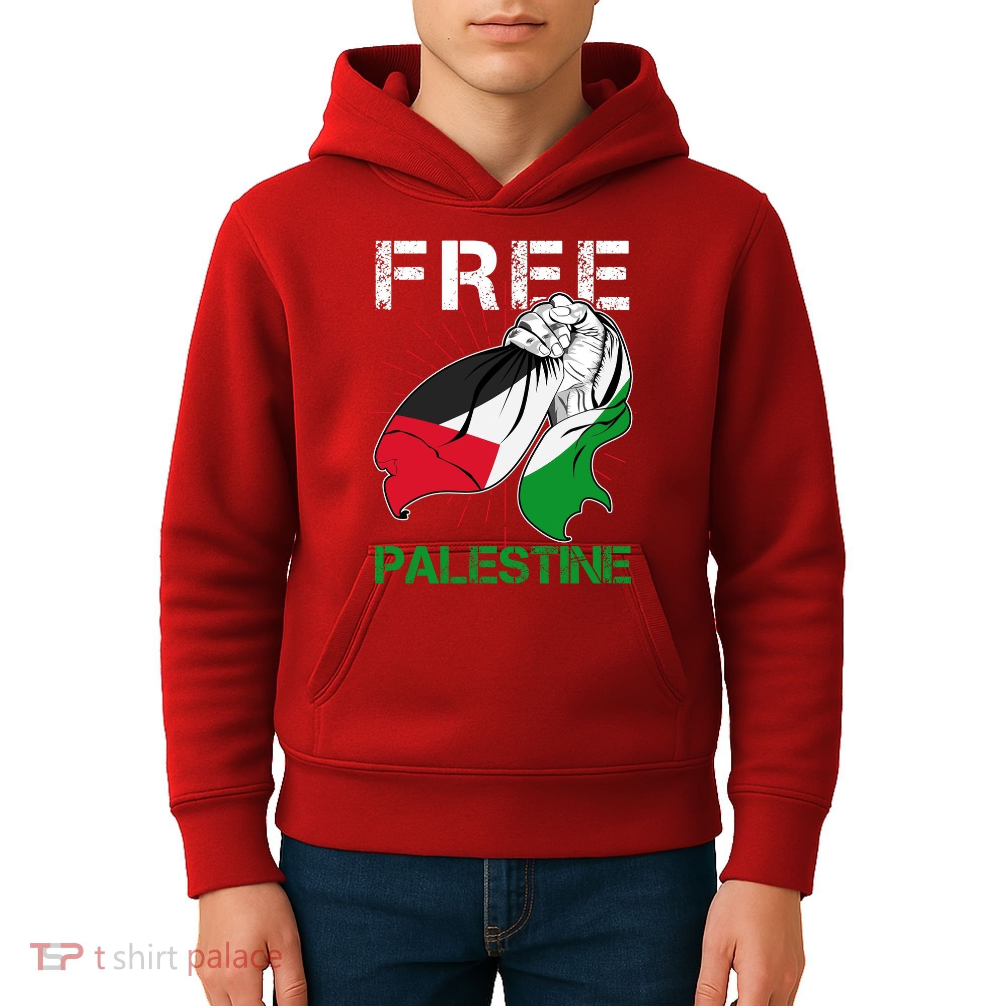 Free Palestine End War Support Palestine Kids Hoodie