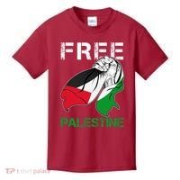 Free Palestine End War Support Palestine Kids T-Shirt thumb 0