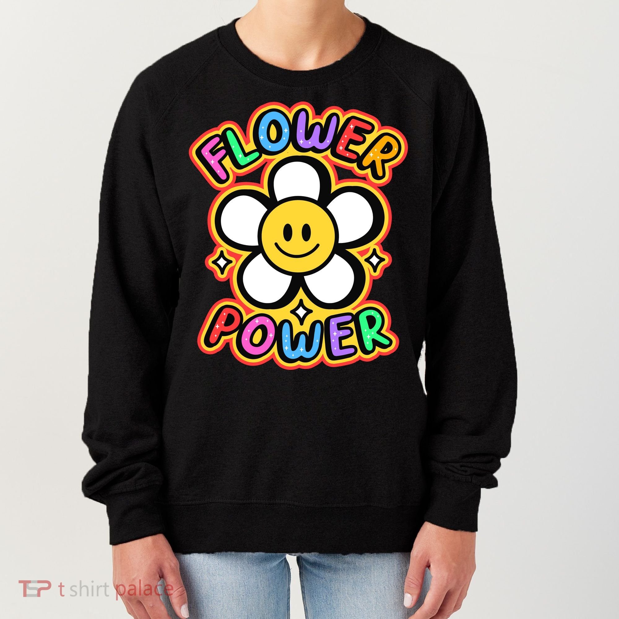 Flower Power Emoji Women's Sweatshirt